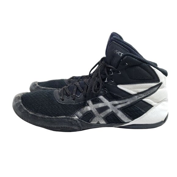 Asics Matflex-6 Men's Size 11.5 Wrestling Mat Black White Shoes - Picture 3 of 9